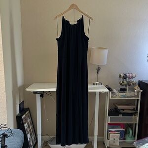 Michael Kors Navy Halter Maxi Dress